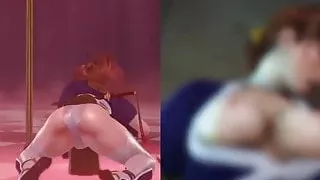 Kasumi (DOA) Pole Dances & Gets Fucked