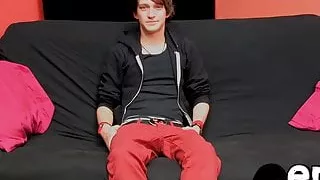 Well built emo twink Andy Kay gives his cock a good rubbing