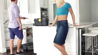FamilyStrokes - Hot Teen Fucks Her Step-Cousin In Kitchen