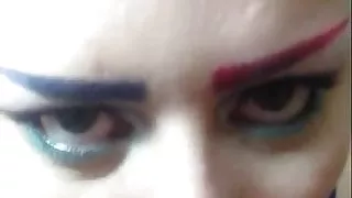 BBW Blowjob Eggy Swallows Huge Cum Load Tits slip !