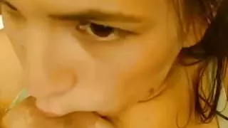 bitch drinking her own milk for me