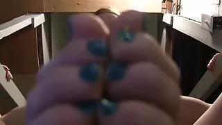 how many times can you cum for my toes, foot bitch?