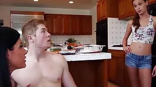 Lucky guy having phone sex with his GFs stepmom India Summer