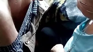 My wife giving a Blow Job to her male friend.