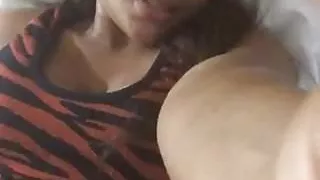 Masturbation in stockings