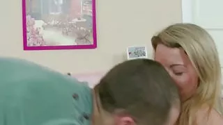 Petite Step-Sister Seduce to First Fuck and Facial by Him