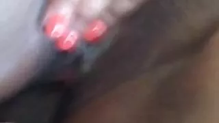 Latina Rubbing Her Clit On My Big Black Cock