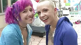 PervCity Alt Girls show Mike Adriano how kinky they are