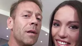 Nataly Gold C deepthroats his hard massive dick