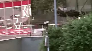 Pretty teen girl PUBLIC gangbang in front of a famous statue