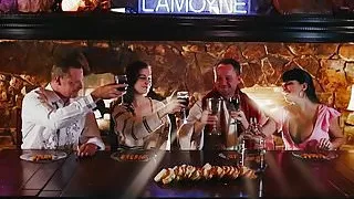 The message is : Go fuck yourselves!