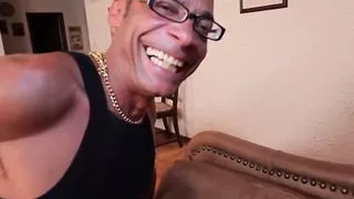 Gorgeous ladyboy spitroasted by black dudes