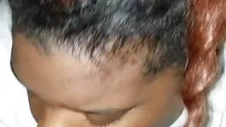 White Daddy, Black BBW BabyGirl, a faceful of cock