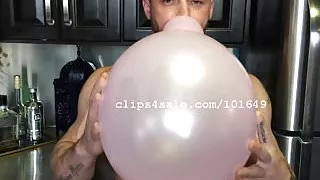 Balloon Fetish - Sergeant Miles Blowing Balloons Video 1