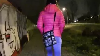 Beautiful Paola agrees to have sex with a random stranger