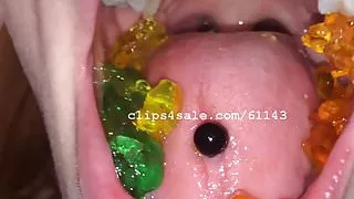 Vore Fetish - Silvia Eating Gummy Bears Video 2