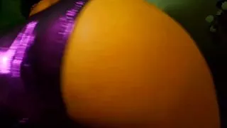 Purple satin panties in your face