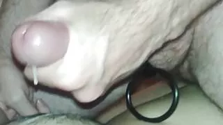 Cumming on my wife's pussy with some encouragement