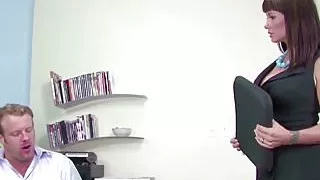 MILF Boss Seduce Big Cock Employer to Fuck in Casting