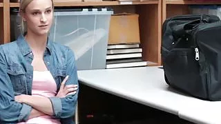 Teen Emma Hixx caught shoplifting and getting her punishment