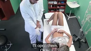 FakeHospital Shy cute Russian cured by cock in mouth