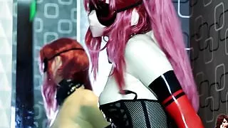 Japanese babe latex fetish