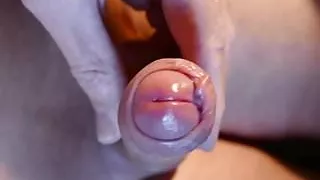 More thick creamy uncut cum - a quicky!