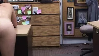 Busty pawnshop latina doggystyled for money