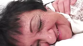 Kinky grandma fucked after massage