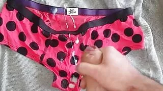 Cum on lady bug panties