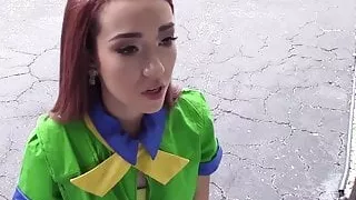 Teen cutie Kiley Jay taking a stiff pole in her pussy