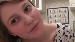 Hottie with a pretty face using her webcam