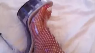 Feets white Toenails clear Pleaser High Heels Stockings