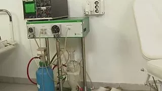 Doctor tormenting patient babe in missionary