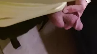 Arab-Rican Dude Plays with Soft Dick in Garage