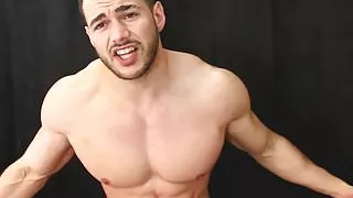 Dominating verbal choke and crush punishment from alpha musc