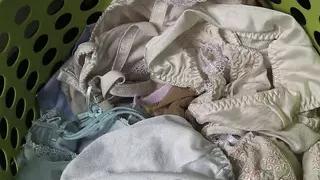 Couple has a bath together with a huge boner in it