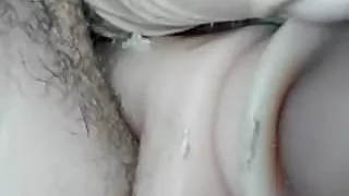 2 Sex toy in her pussy