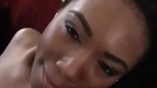Ebony tenant cockriding her landlord for rent