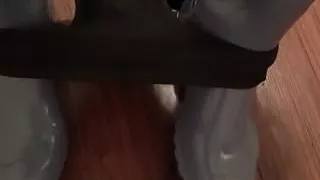 My Hunter Boots with Latex Panties and Rubber Glove