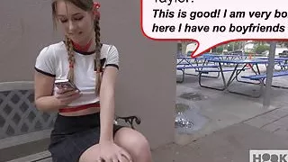 Schoolgirl meets up with a guy onlline