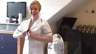 English mature nurses share cock in trio