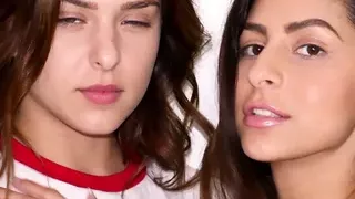 BAEBZ - Lesbians Leah Gotti & Nina North in hot threesome