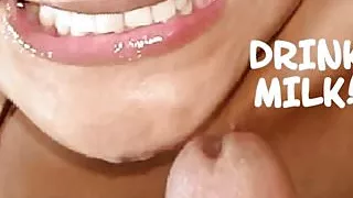 I drink all my milk as good girl