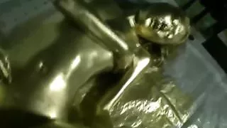 fuck with gold paint