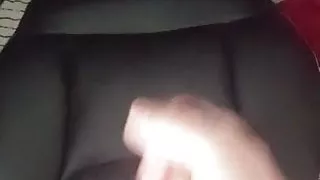Cum on the office chair
