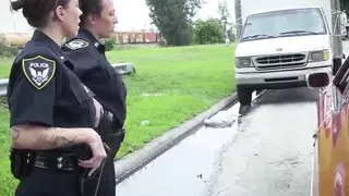 Femdom cop demands suspect to fuck her