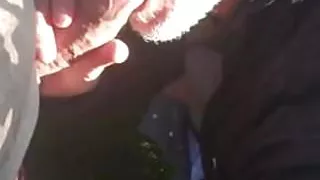 Blowjob in the woods.
