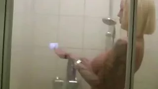Stranger Caught German Big Tit MILF in Shower and Fuck her