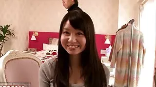 Tiny nippon babe fingered in trimmedpussy